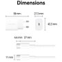 Vention Cargador de Pared 20W con USB-C y Cable USB-C Blanco G16W0-EU